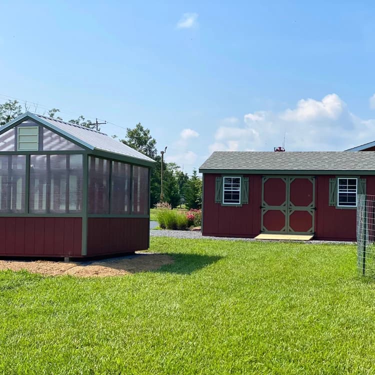 Matching Greenhouse & A-Frame Shed in Berkeley Springs, WV — photo 2